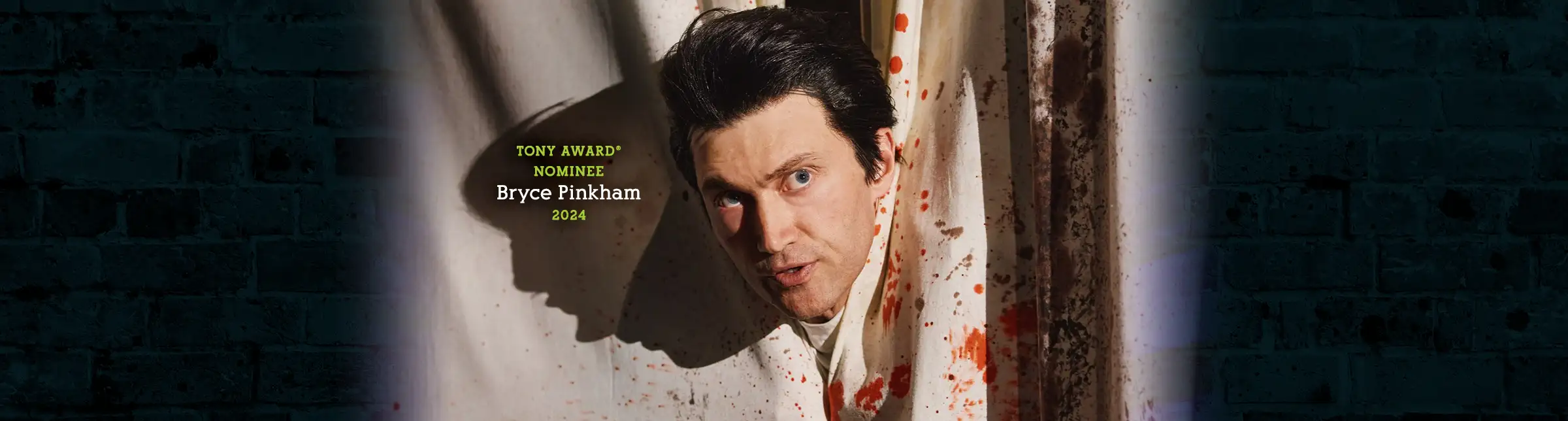 Tony Award nominee Bryce Pinkham in the 2024 Broadway cast of Little Shop of Horrors, appearing as part of the acclaimed musical revival.